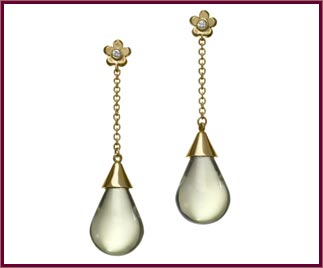 ear dewdrop green