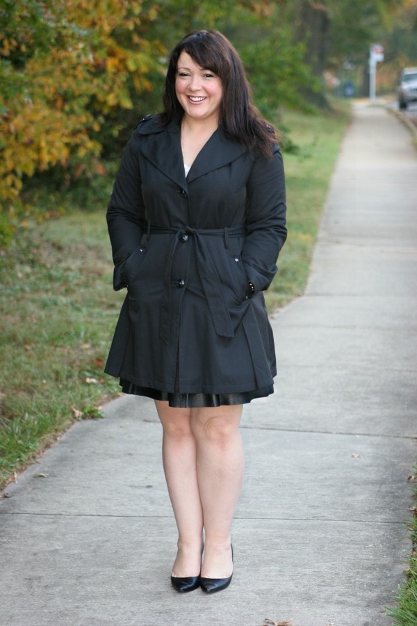 black trench coat petite