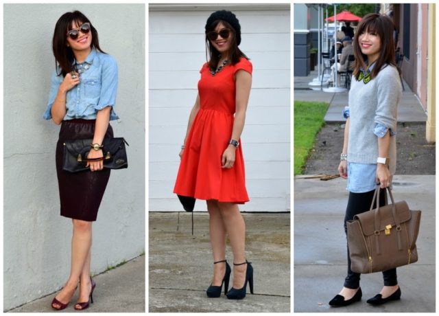 Three pictures of Nancy at the blog Adore to Adorn