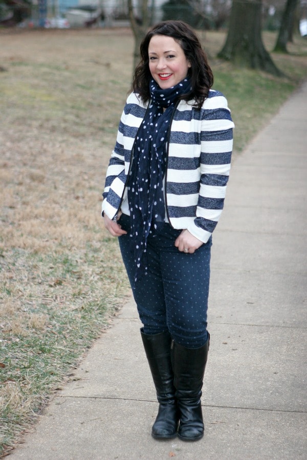 Thursday: Stripe and Dot 1 gap skimmer jeans