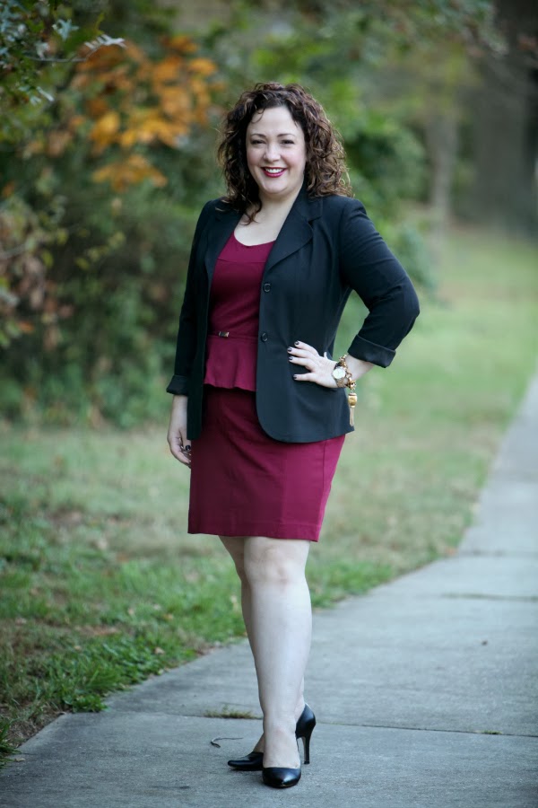 What I Wore: Not Following Directions 1 ann taylor peplum dress
