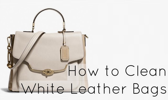 tips on how to clean a white or light colored leather bag by Wardrobe Oxygen, an over 40 style advice blog