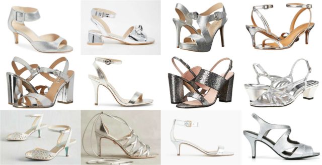 Wardrobe Oxygen - The best silver mirror strappy heels of all heights for 2016 fashion