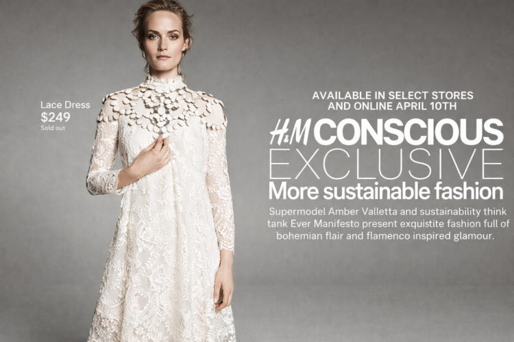 Let's Discuss Shopping at H&M in 2026 5 HM conscious collection promotional marketing featuring amber valetta