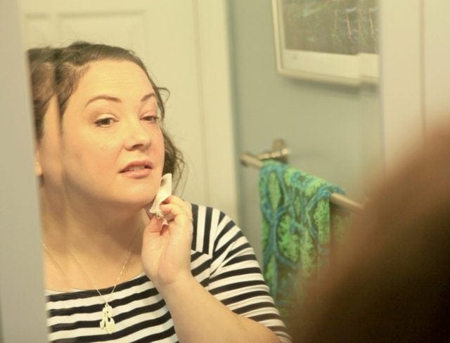 over 40 face care cleansing with Olay Daily Facials