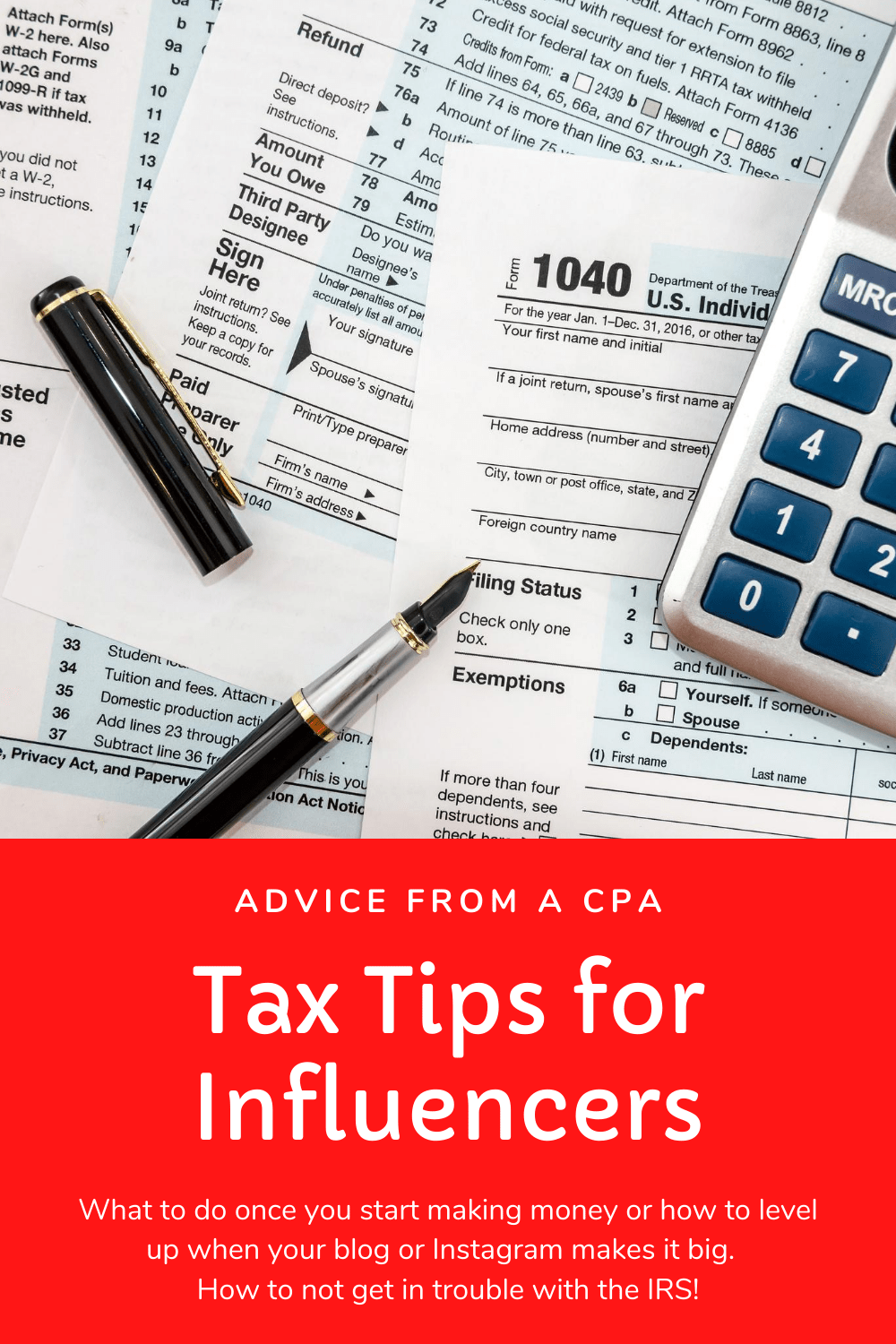 TTax Tips for Influencers from a CPA
