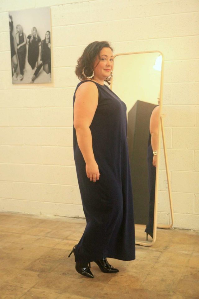universal standard tenna washed jersey dress review