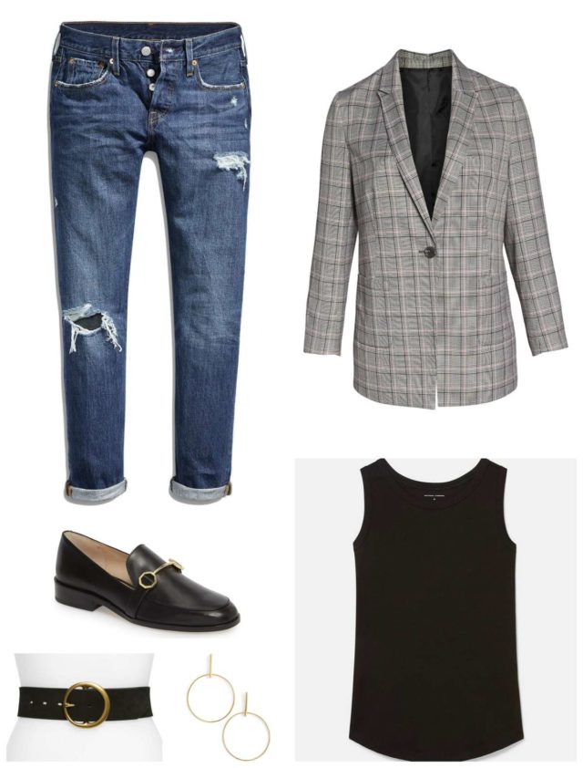 tips on how to style a plaid blazer for fall for weekend and work