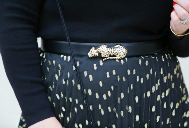 gold leopard belt
