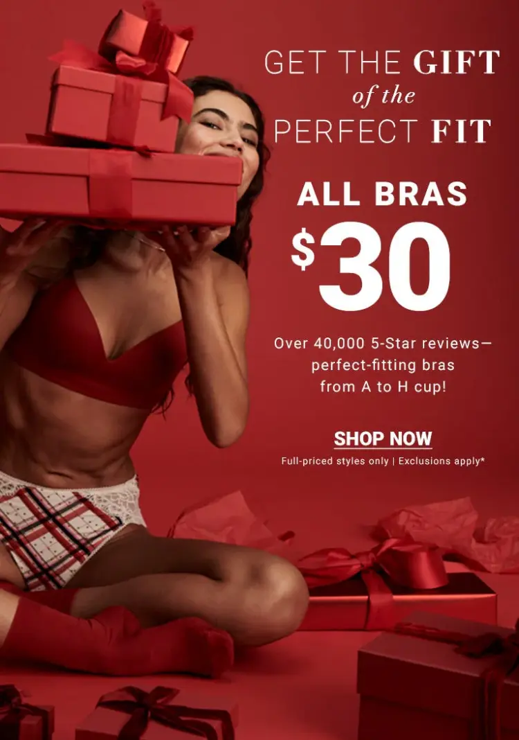 Soma Bra Sale Get the Gift of the Perfect Fit All Bras $30