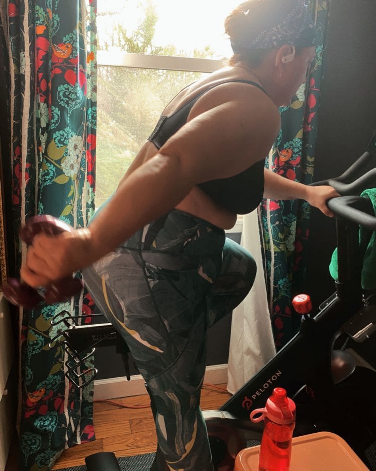 arm workout peloton torn meniscus