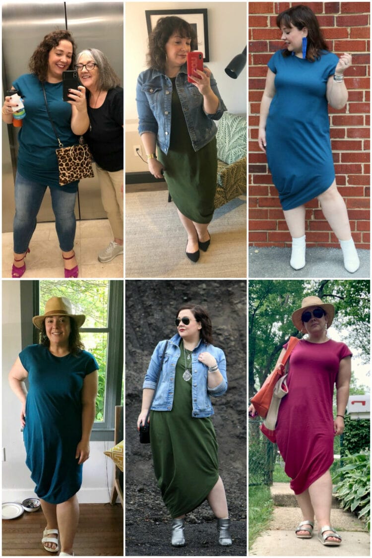 Styling the Universal Standard Geneca dress for day and night