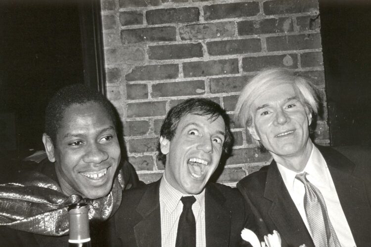 Andre Leon Talley with Steve Rubell of Studio 54 and Andy Warhol