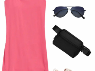 a11 Collage of clothing from the Curacao capsule wardrobe creating a range of different outfits for a Caribbean vacation for women over 40