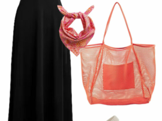 a21 Collage of clothing from the Curacao capsule wardrobe creating a range of different outfits for a Caribbean vacation for women over 40