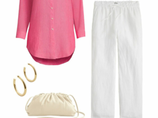 a5 Collage of clothing from the Curacao capsule wardrobe creating a range of different outfits for a Caribbean vacation for women over 40