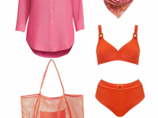 a9 Collage of clothing from the Curacao capsule wardrobe creating a range of different outfits for a Caribbean vacation for women over 40