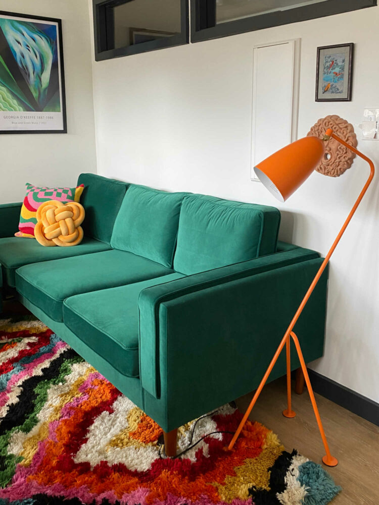 orange grasshopper lamp