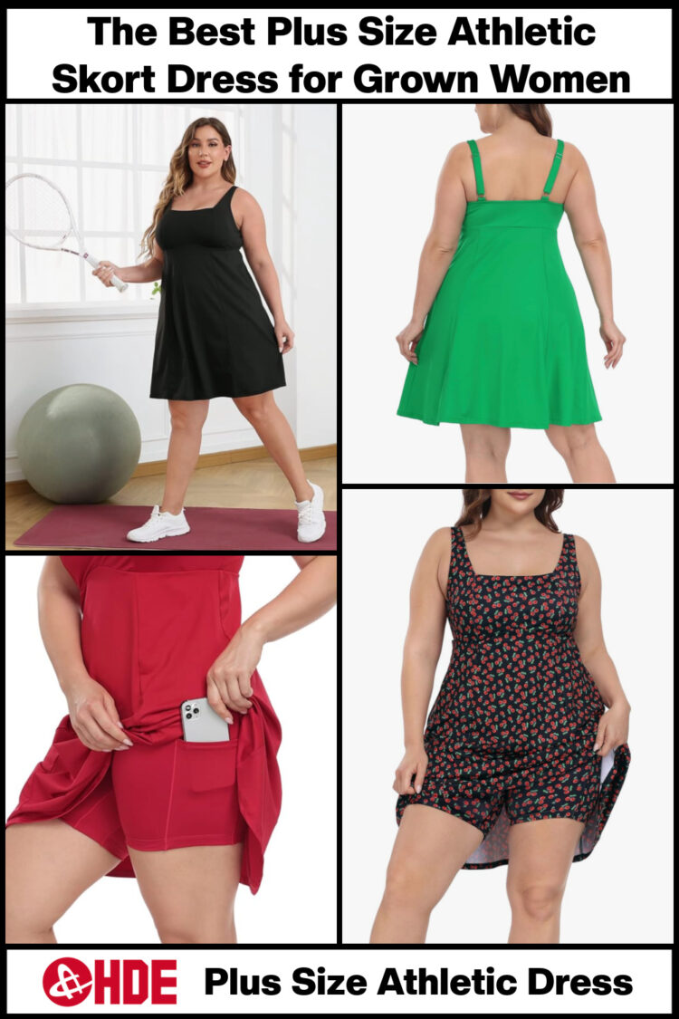 the best plus size athletic skort dress for grown women HDE amazon