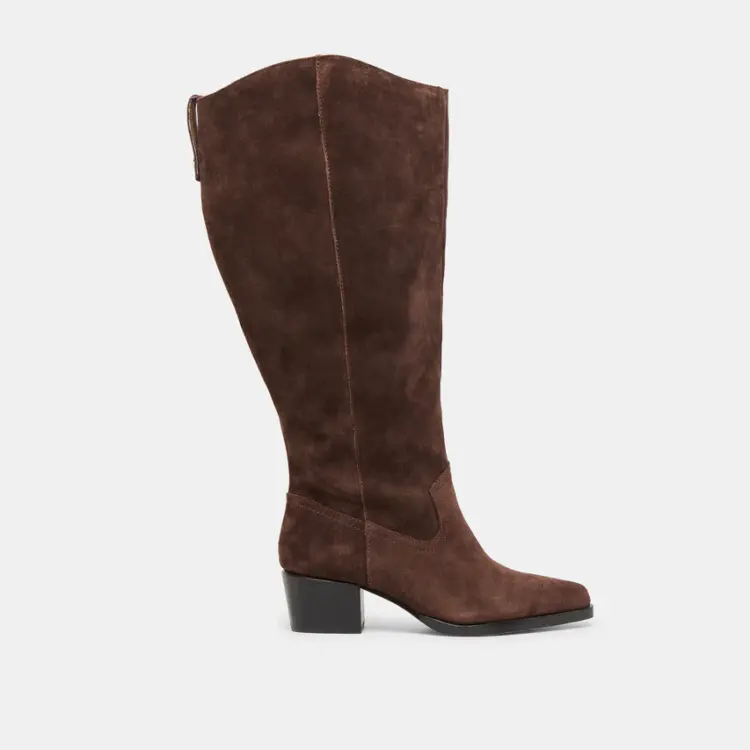 Quality and Stylish Wide Calf Boots: My Picks 7 Dolce Vita Virona H2O boot in brown suede