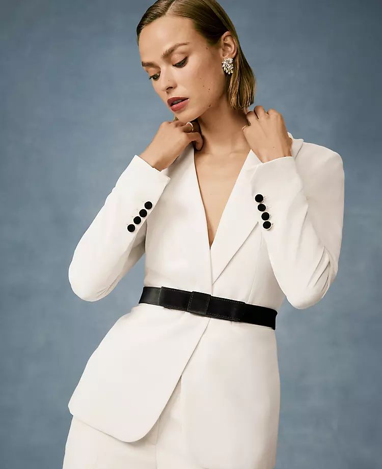Why You Need a Cocktail Pantsuit (AKA a Lady Tux) 1 ann taylor cocktail suit