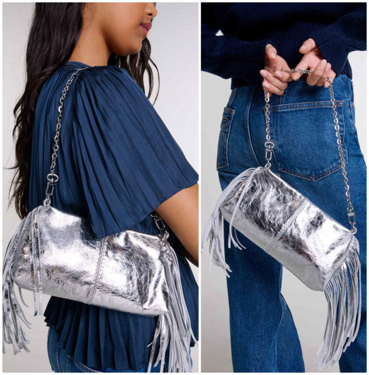 Maje Miss M Metallic Leather Pouch | The Weekend After January 28th