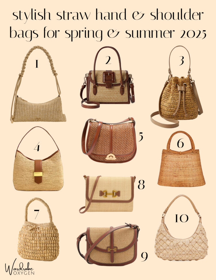 10 stylish straw and raffia handbags and shoulder bags