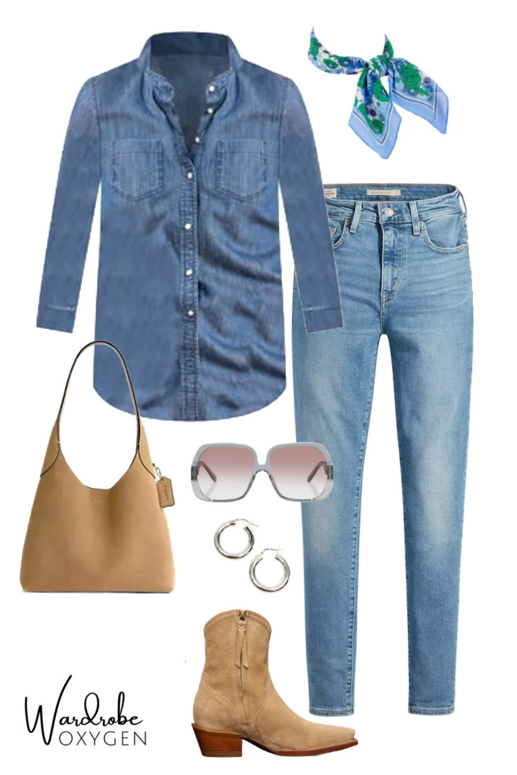 denim on denim look