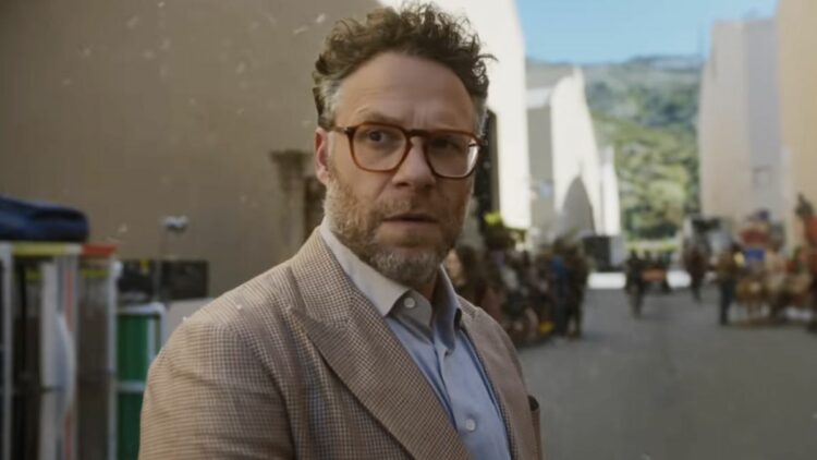 seth rogen in the studio