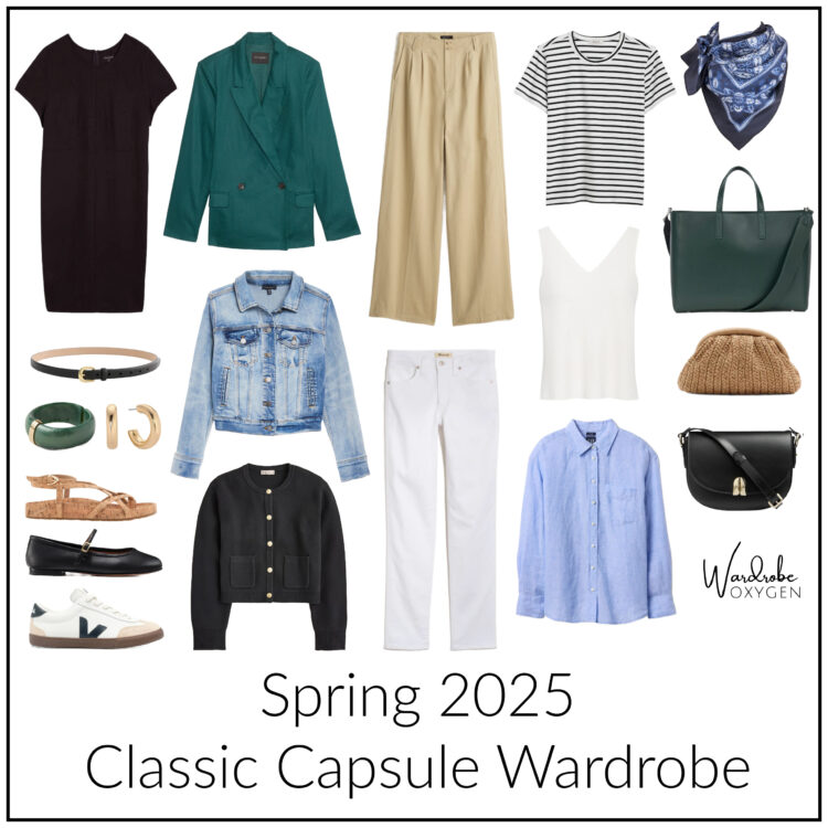 spring 2025 classic capsule wardrobe by wardrobe oxygen