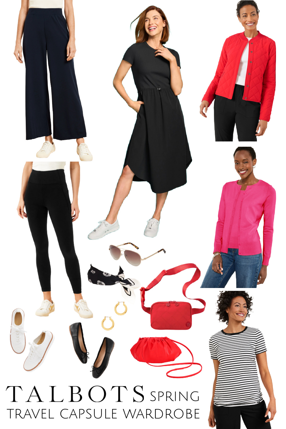 talbots spring travel capsule wardrobe