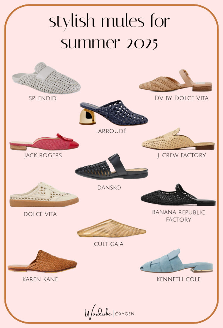 11 stylish mules for women summer 2025 closed toe shoes