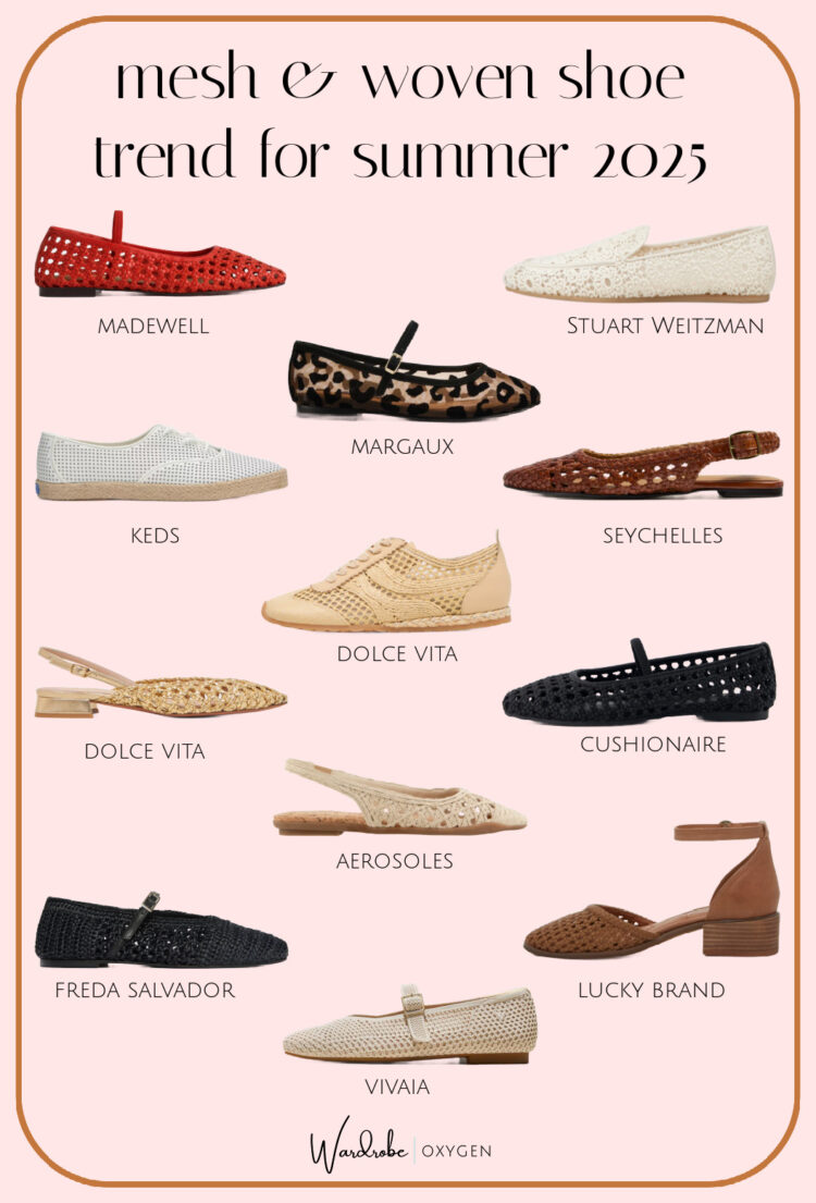 closed toe summer shoes for women mesh and woven flats and sandals summer 2025