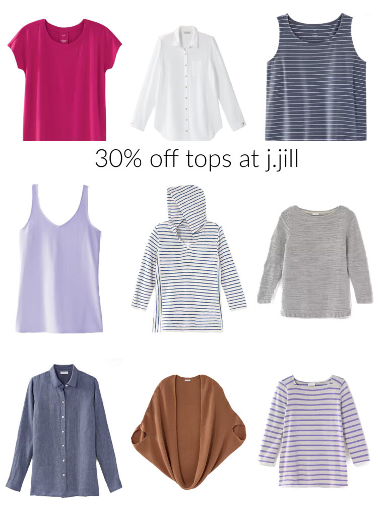j.jill sale on tops