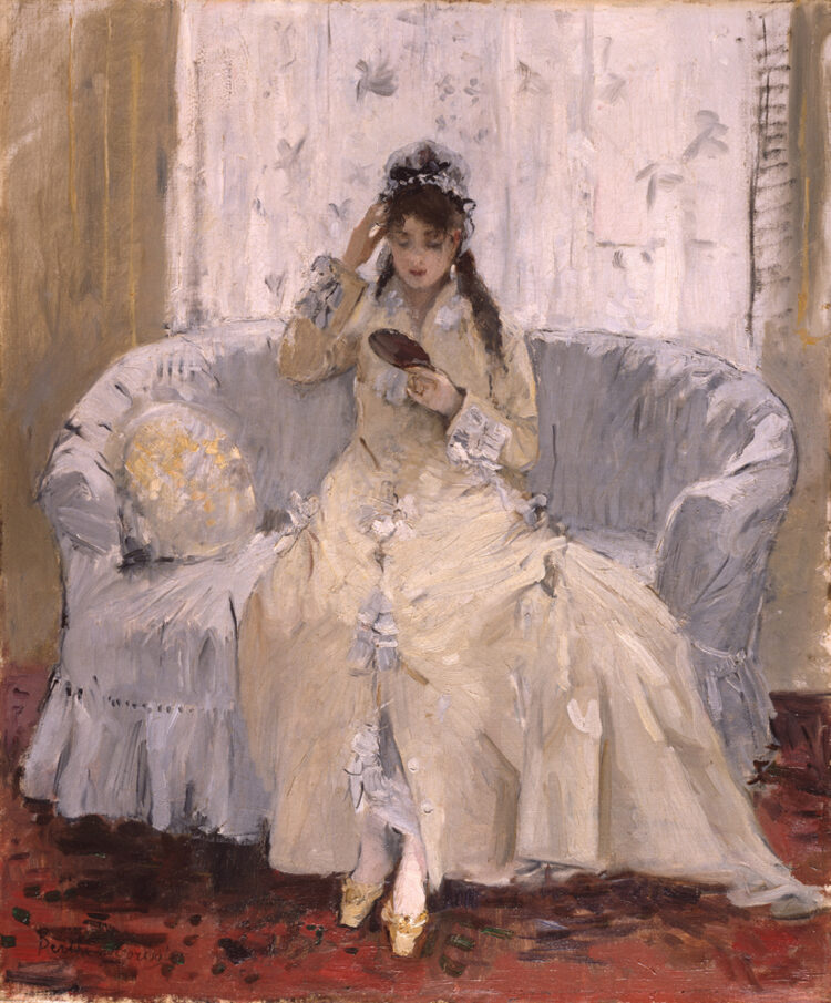 Weekend Reads for the End of July 1 Berthe Morisot, Jeune Femme au miroir, 1876