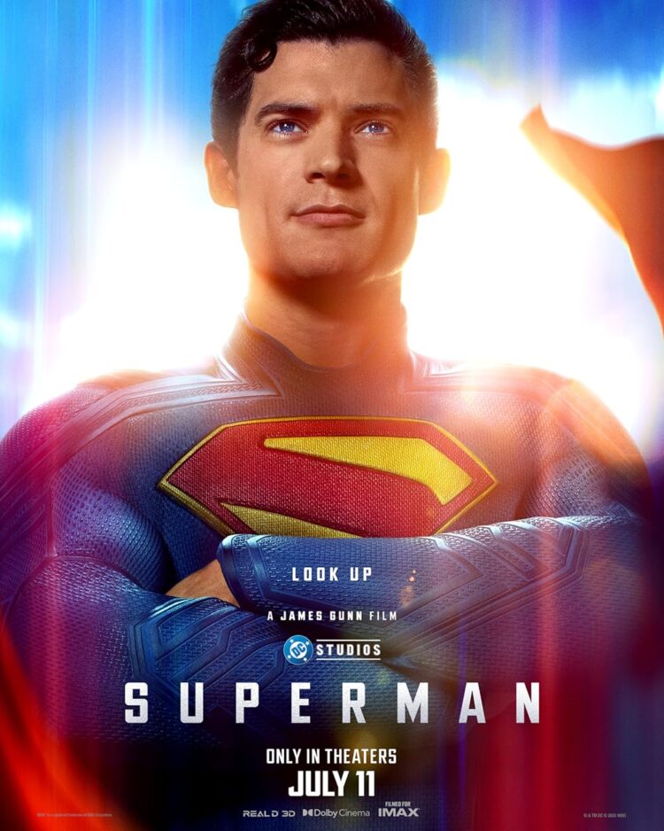 superman movie poster 2025x
