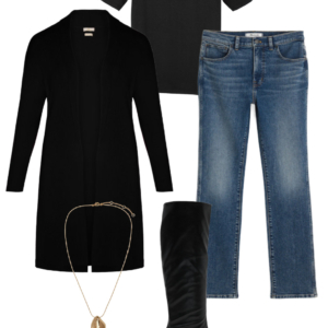 19 Look 19 from the teacher capsule wardrobe for fall featuring Madewell jeans