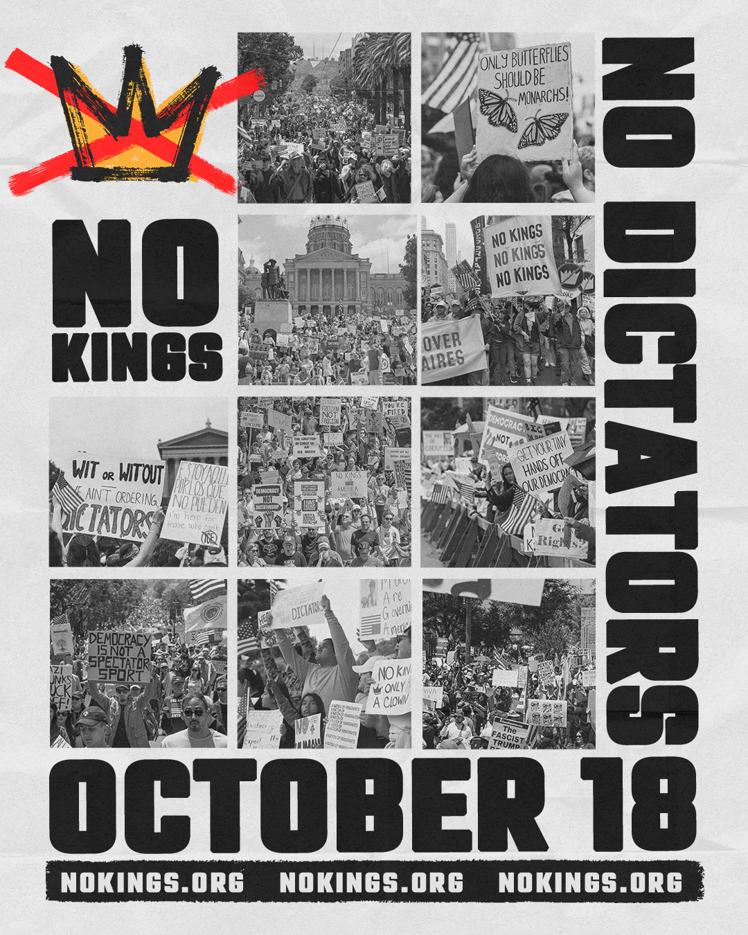 4x5_No Kings No Dictators promo_No Kings Oct 18