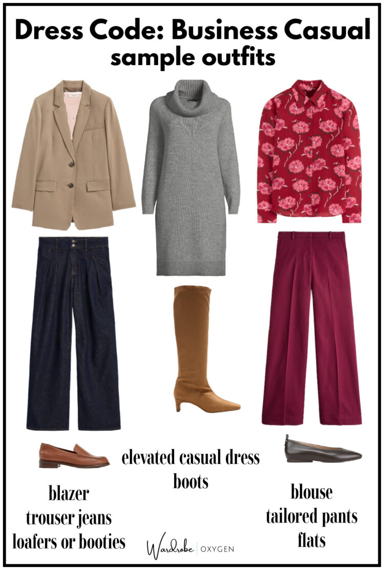 business casual dress code sample outfits