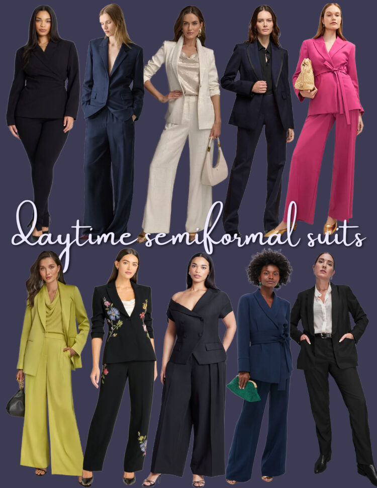 Daytime Semiformal Looks for Grown Women 2 daytime semiformal suits for women