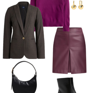 12 Sample outfit from a fall capsule wardrobe showcasing polish on a budget by Wardrobe Oxygen