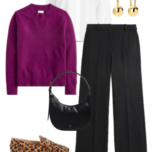 18 Sample outfit from a fall capsule wardrobe showcasing polish on a budget by Wardrobe Oxygen