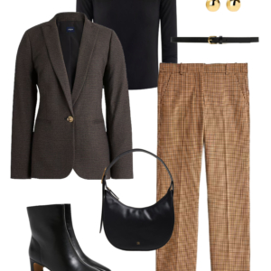 9 Sample outfit from a fall capsule wardrobe showcasing polish on a budget by Wardrobe Oxygen