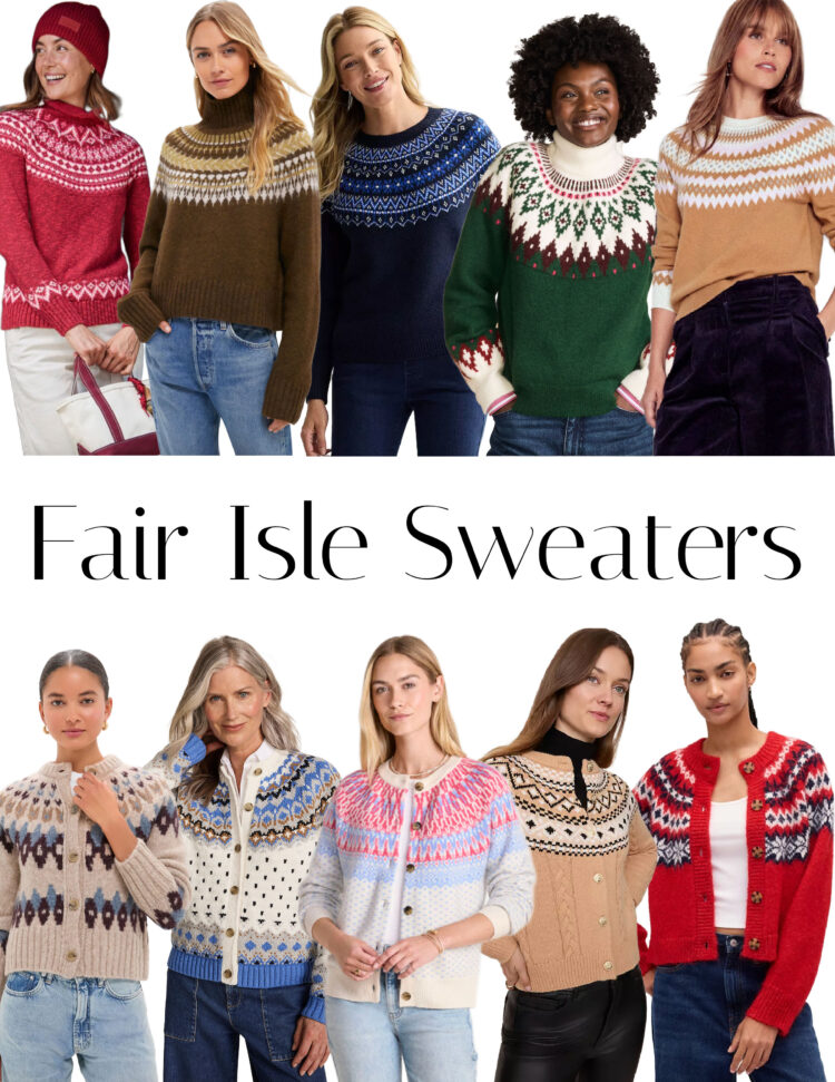 Weekend Reads Collection of fair isle sweaters