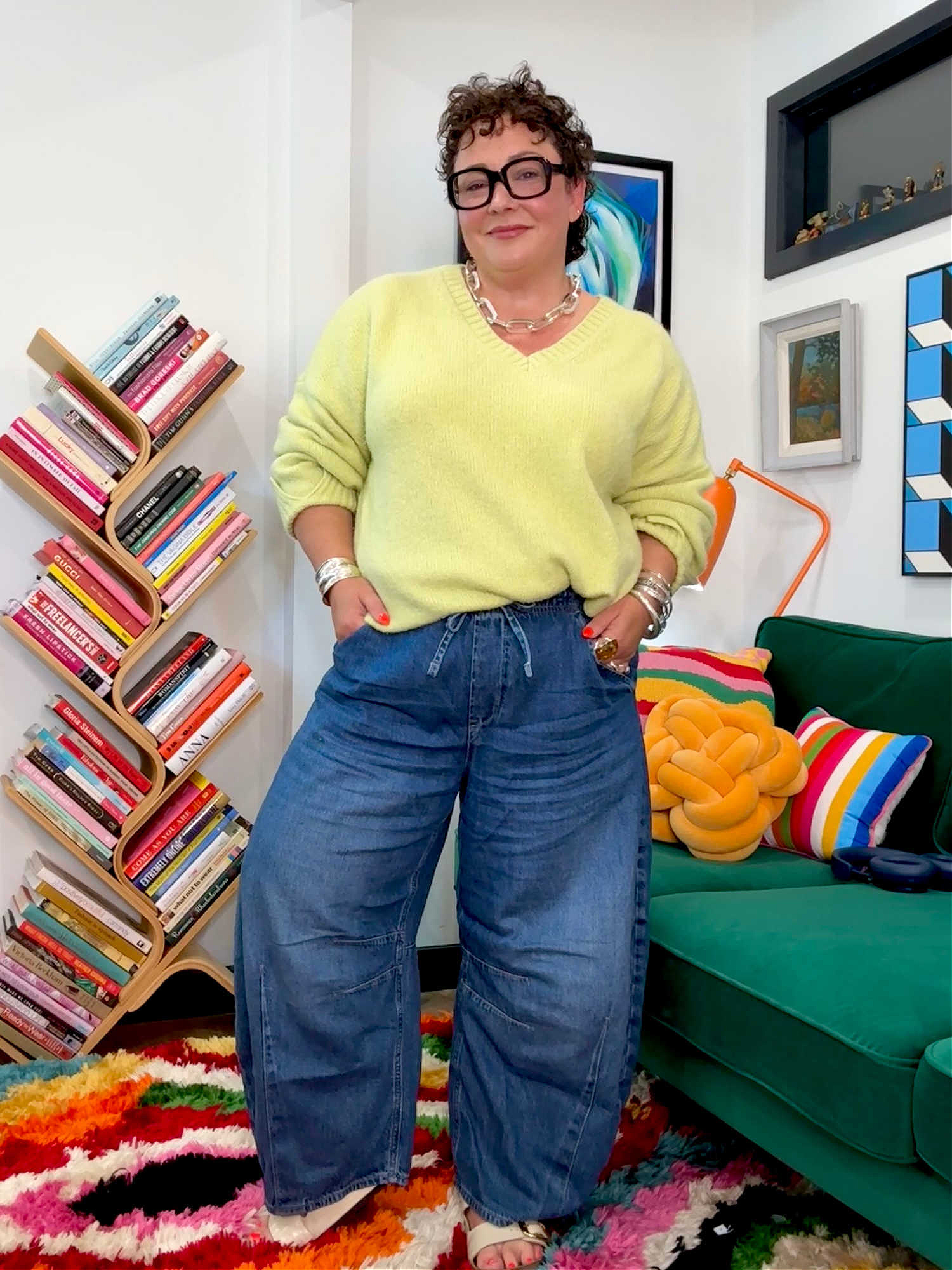 Alison of Wardrobe Oxygen in the Gap Horseshoe Jeans