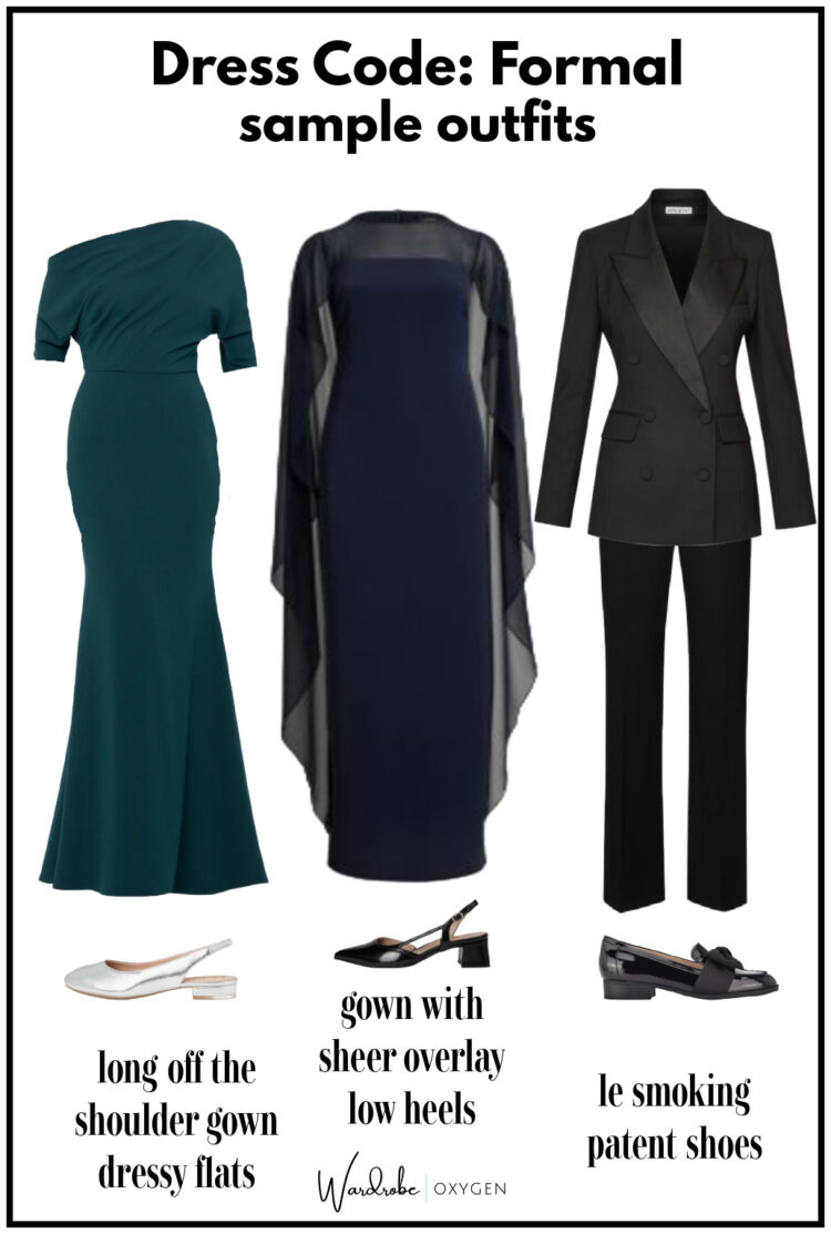 formal dress code sample outfits for grown women