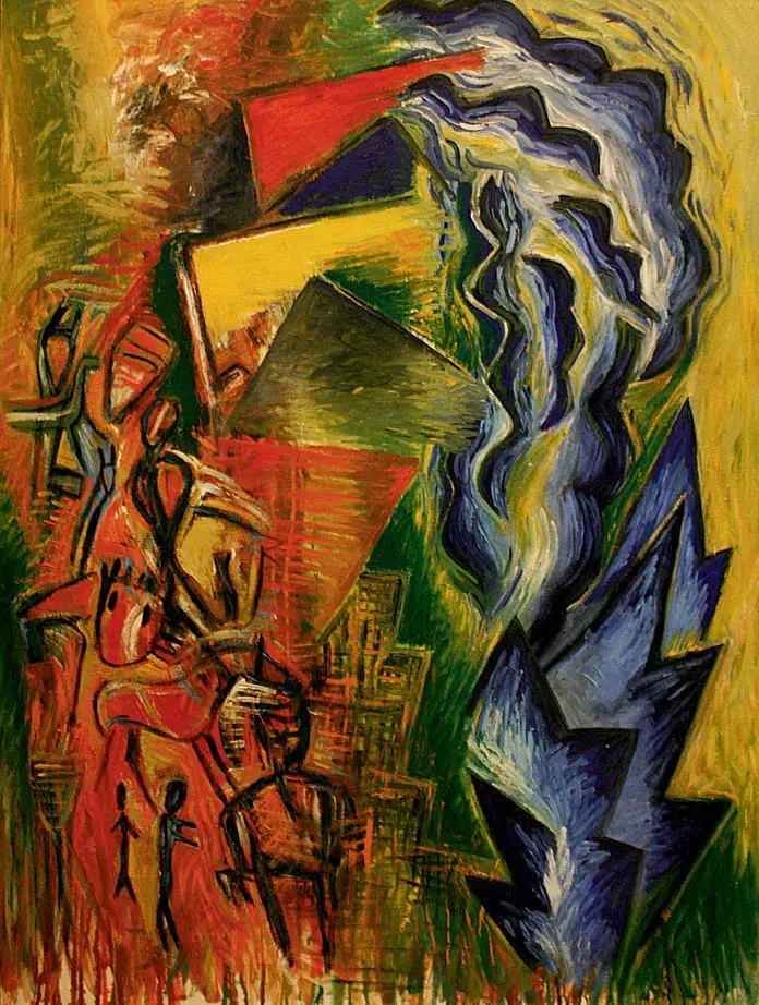 Jaune Quick-to-See Smith, Georgia on My Mind. 1986