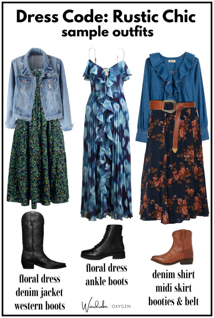 rustic chic dress code for women barn ranch event what to wear