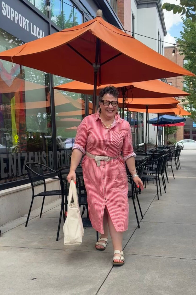 Universal Standard Fit Liberty is On Sale 40% Off! 5 wardrobe oxygen in the universal standard odeon shirtdress