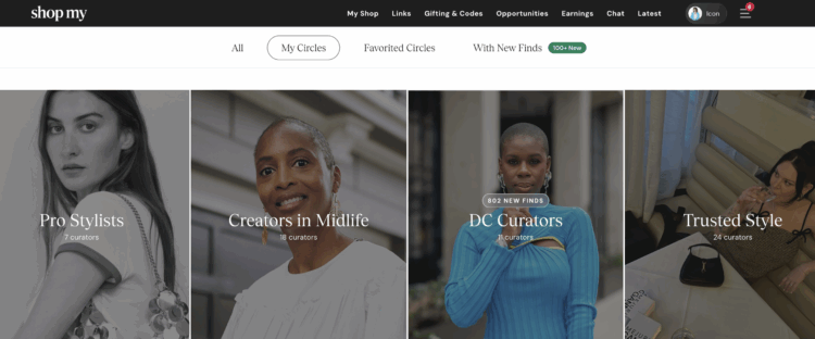 The Last Weekend Reads of 2025 2 screenshot of my circles in shopmy